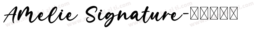 Amelie Signature字体转换